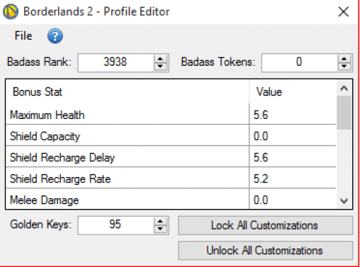 Borderlands 2 profile editor download